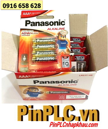 COMBO 1hộp 12vỉ (48viên) Pin Alkaline AAA 1.5v Panasonic LR03T/4B (Thailand) _Giá chỉ 534.000đ/HỘP